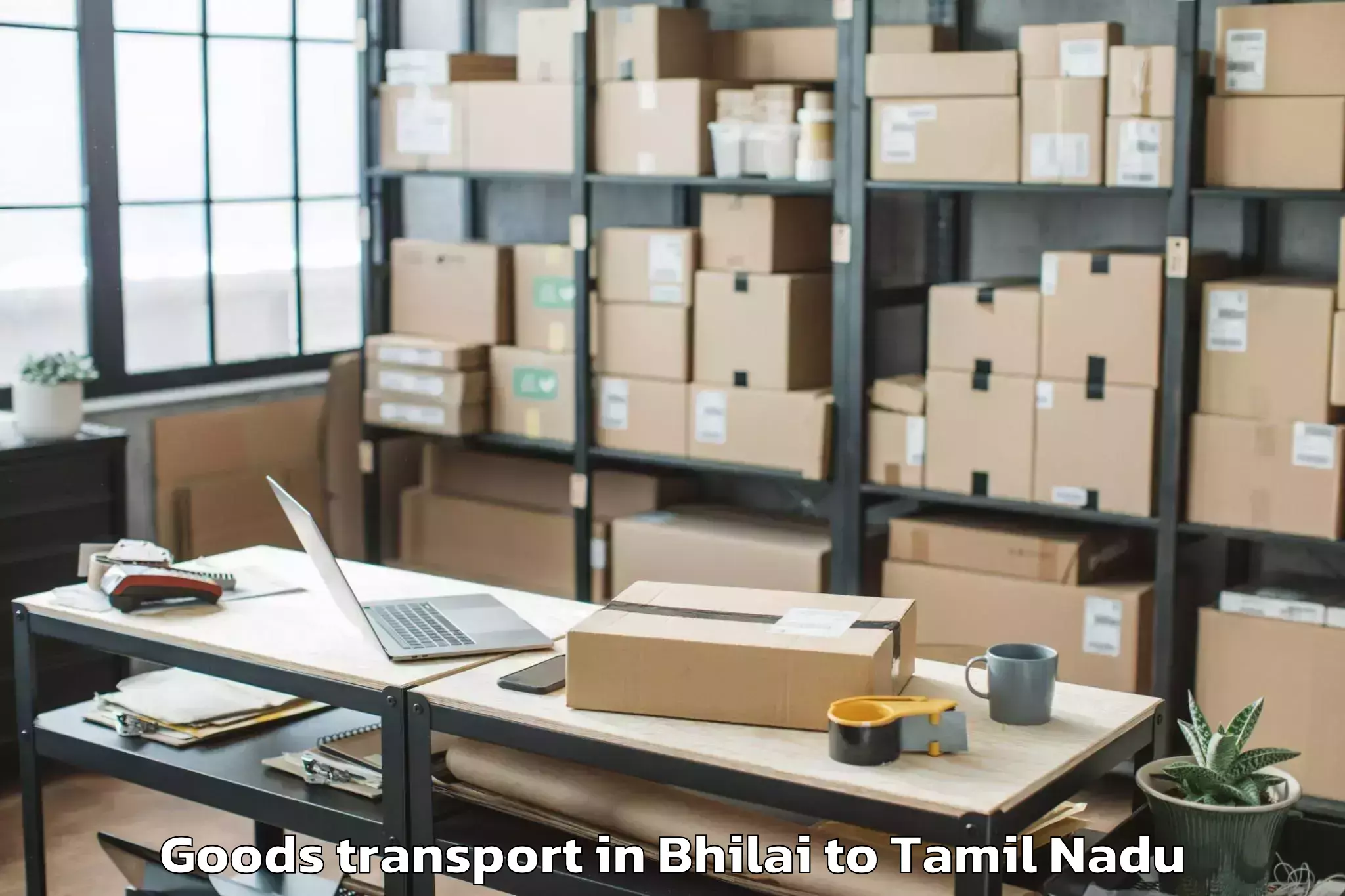 Top Bhilai to Alangulam Goods Transport Available